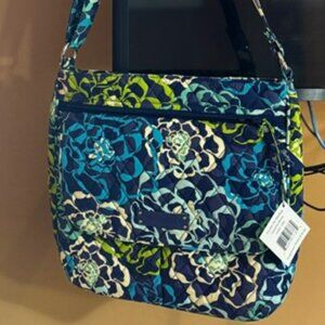 Vera Bradley Double Zip Mailbag Handbag Katalina Blues, NWT